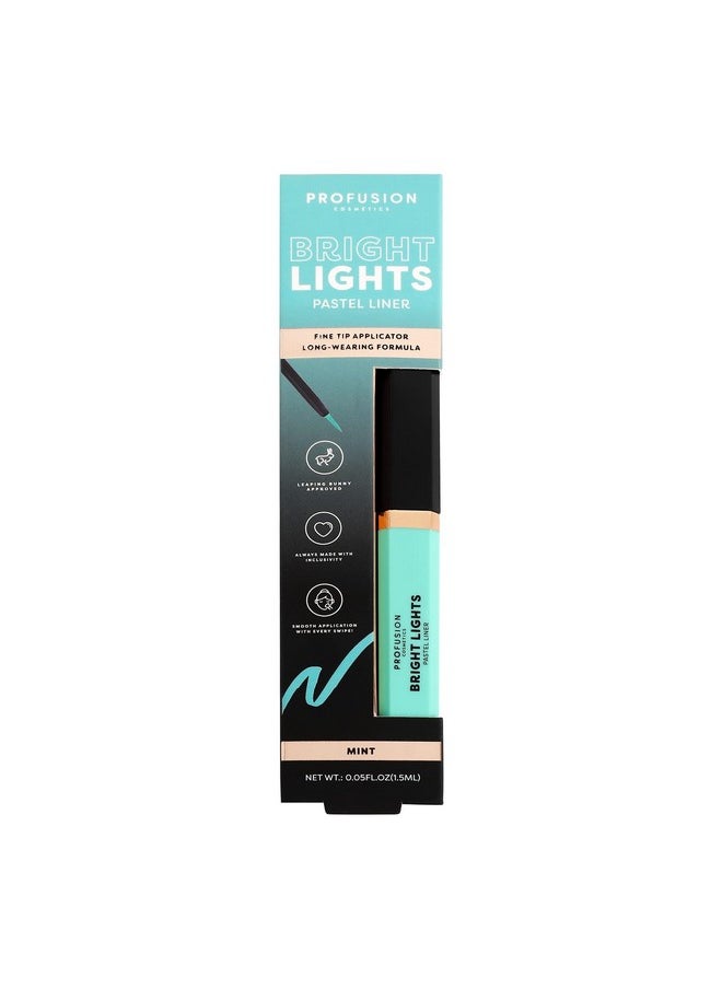 Profusion Cosmetics Bright Lights Neon & Pastel Graphic Liners, Mint