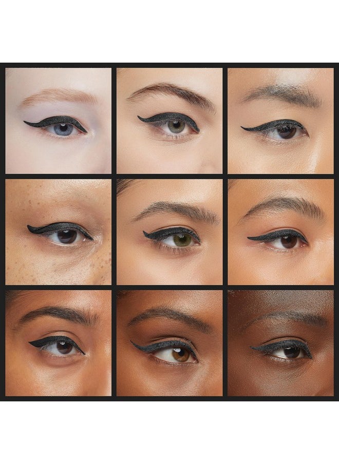 Milani Stay Put Matte Liquid Eyeliner - Black, Waterproof, 17H Wear, Cruelty-Free, Vegan, Smudgeproof, Long Lasting
