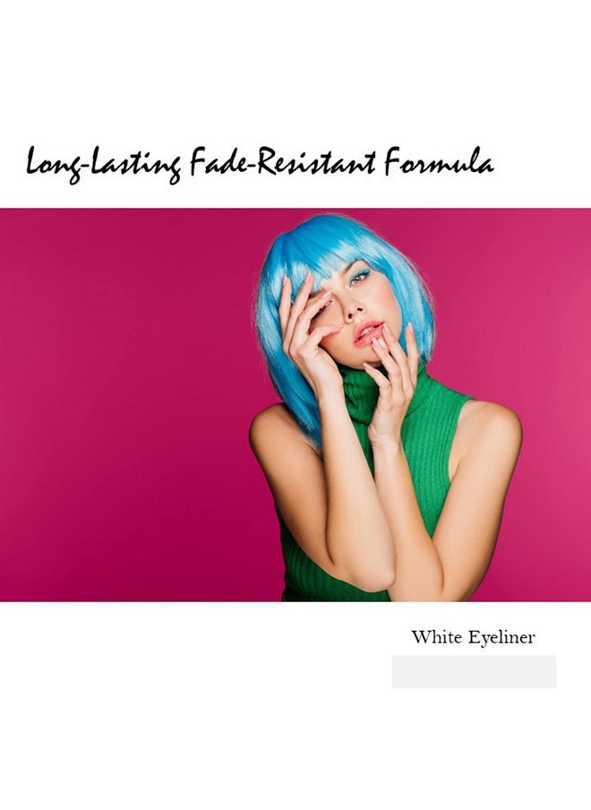 Beauty Spot (12pcs) Nabi Retractable Waterproof Eyeliner Pencil - Long Lasting Fade Resistant Formula - Quick Makeup Remover (White)