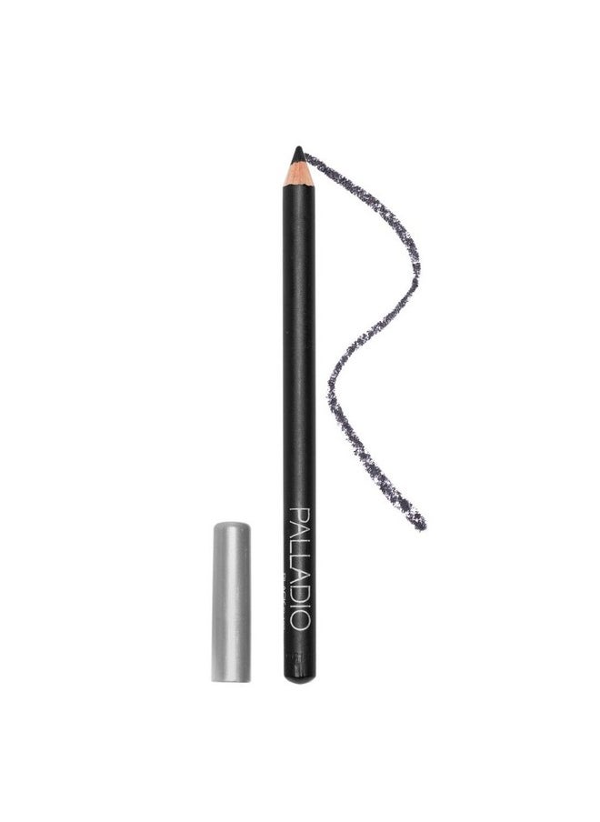 Palladio Wooden Eyeliner Pencil, Thin Pencil Shape, Easy Application, Firm yet Smooth Formula, Perfectly Outlined Eyes, Contour and Line, Long Lasting, Rich Pigment, Black