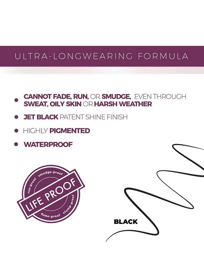 Blinc Micropoint Eyeliner Pen, Liquid Eyeliner Pen with ultra-precise Felt Tip, No-Skip, Ultra-Longwearing Highly-Pigmented Waterproof Eye Liner, Vegan, Gluten-Free and Cruelty-Free, 0.5mL/0.017 Fl Oz