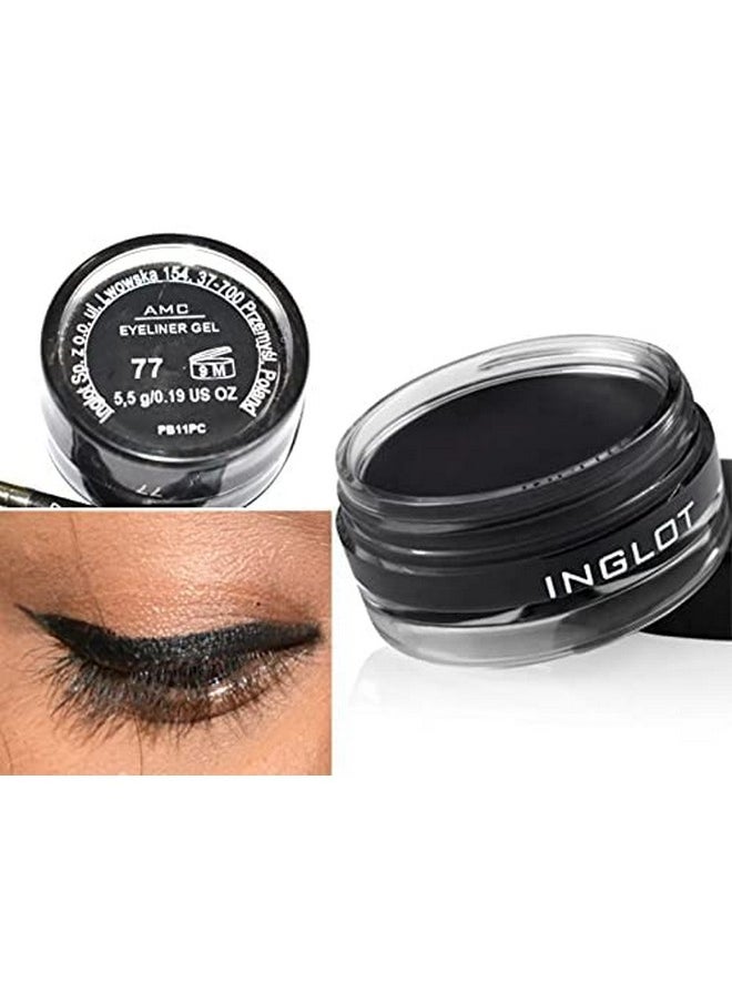 Inglot AMC Eyeliner Gel 77 and Inglot Brush 30T by Inglot