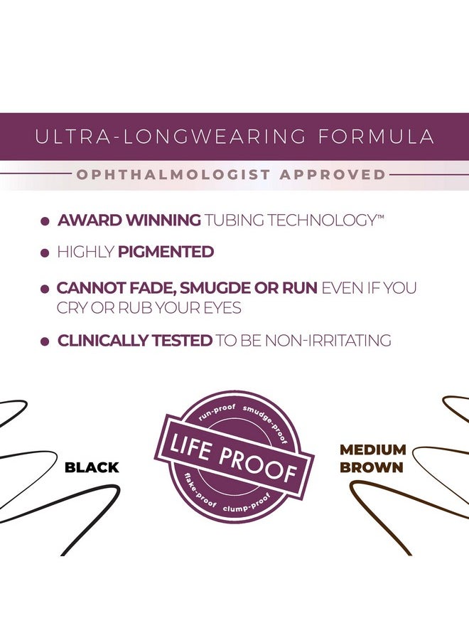 Blinc Tubing Liquid Eyeliner, Ultra-Longwearing, Highly-Pigmented, Smudgeproof Eye Liner with Precise Tip, Vegan, Gluten-Free and Cruelty-Free, 6ml / 0.2 Fl Oz
