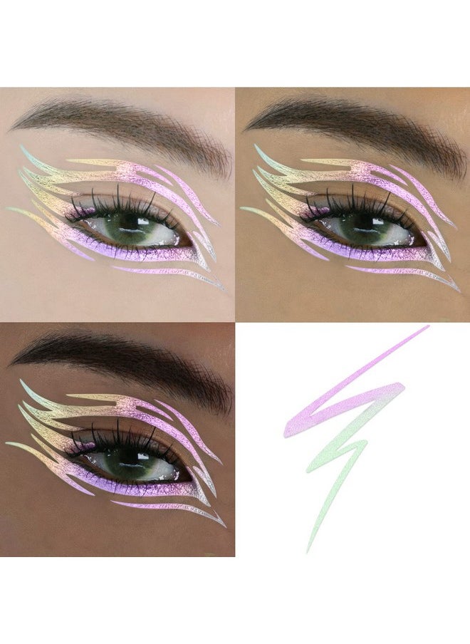 FOCALLURE Chameleon Liquid Eyeliner,Intense Color Shifting Eyeliner Pen,Metallic Multi-Reflective Finish,Sweatproof,Smudge-proof,Ultra-Fine Tip,CRYSTAL SOUL
