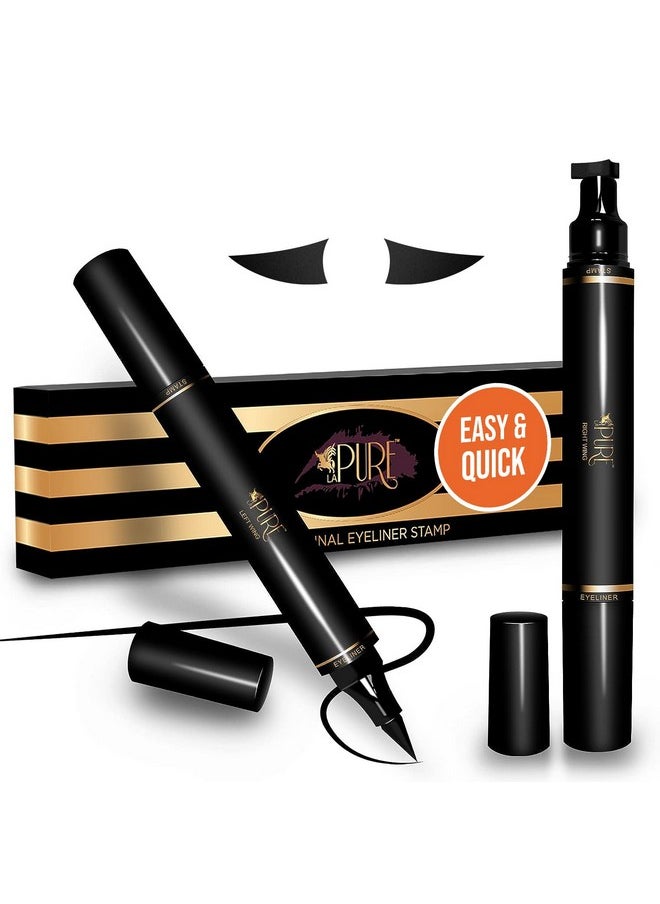Original Eyeliner Stamp by LA PURE (2 Pens) - 2 double-sided pens, winged liquid eyeliner stamp.