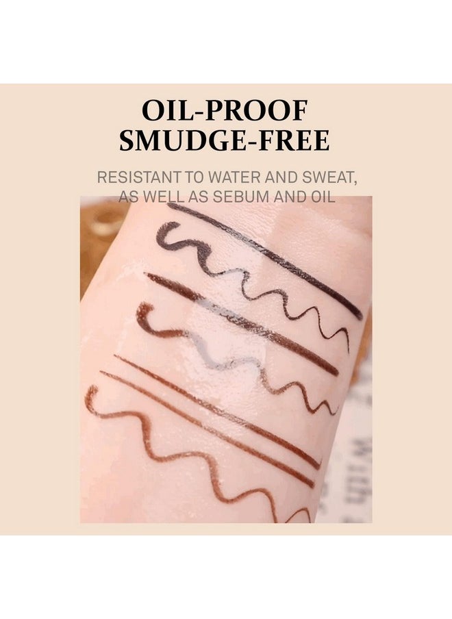 COSNORI Superproof Brush Eyeliner 01 Black - 24h Pen Eyeliner - Super Slim Lasting Liquid Eye Liner - Smudge, Budge Resistant Wear - Allergen Free 0.02 fl.oz.