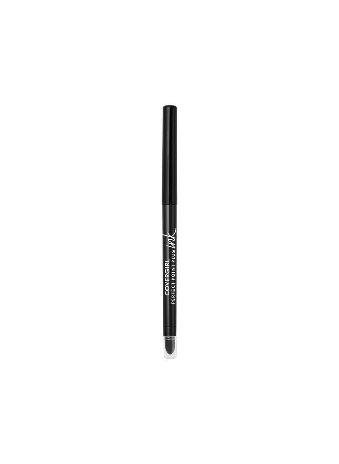 COVERGIRL Perfect Point Plus Ink Gel Eye Pencil, Pigmented, Long-Wearing, Vegan Formula, Matte Jet Black 275, 0.01oz