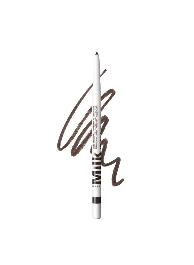 Milk Makeup Infinity Long Wear Eyeliner, Limitless (Brown) - 0.012 fl oz - Twist-Up Design, Built-In Sharpener & Soft Blender Tip - Up to 12-Hour Wear - Waterproof - Vegan, Cruelty Free