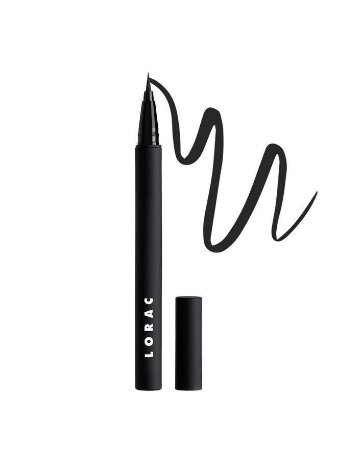 LORAC PRO Liquid Eyeliner, Black | Precision Brush Tip | Water Resistant | Long Lasting | Smudge Resistant