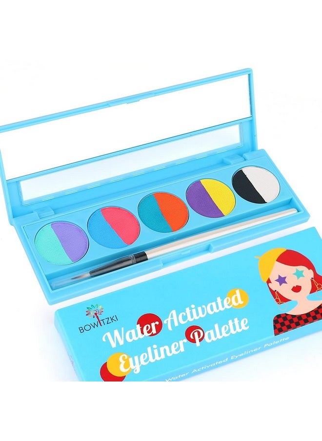 Bowitzki Water Activated Eyeliner Palette 10 colors Graphic Eye liner Split Liner Kit-10 colors (A)
