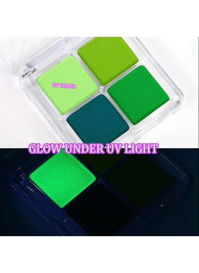 Bowitzki Water Activated Eyeliner Palette Graphic Eye Liner Smudge proof Hydra Liner-4 Colors (Green)
