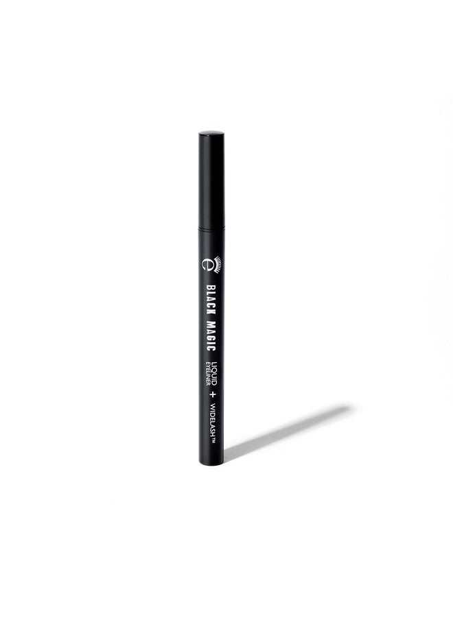 Eyeko Black Magic Liquid Eyeliner, Carbon Black - Intense - Precision Felt Tip Brush - Vegan 0.7ml