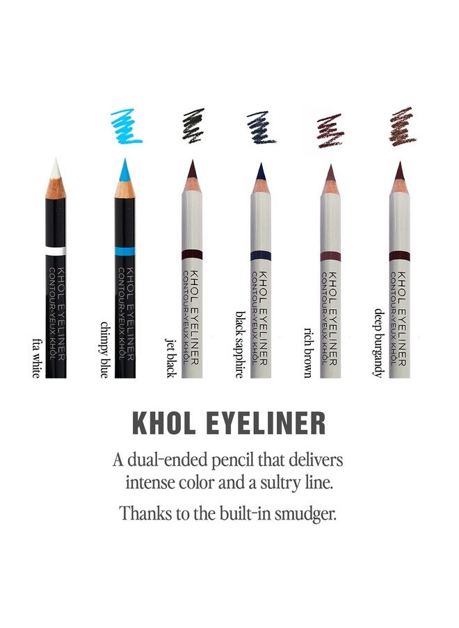 Jillian Dempsey Khôl Eyeliner | Waterproof Eyeliner Pencil with Built-in Smudger | Long-Lasting Intense Color I Vegan | Rich Brown