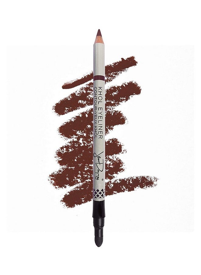 Jillian Dempsey Khôl Eyeliner | Waterproof Eyeliner Pencil with Built-in Smudger | Long-Lasting Intense Color I Vegan | Rich Brown