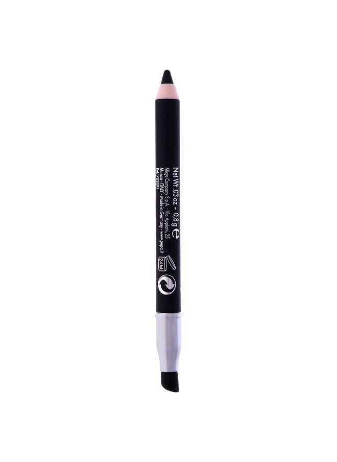 Pupa Milano Multiplay Eye Pencil - Creamy, Blendable Eyeliner With Smudge Tip - Create Long Wearing, Glamorous Intensity - Smooth And Lasting Color Liner For Waterline Or Lid - 09 Black - 0.03 Oz
