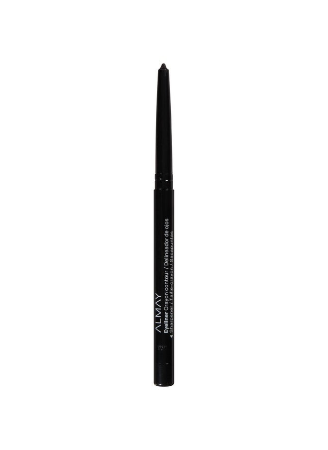 Almay Eyeliner Pencil, Eye Makeup Stocking Stuffers for Women, Built-in Sharpener, Hypoallergenic, Water Resistant, 205 Black, 0.01 fl oz