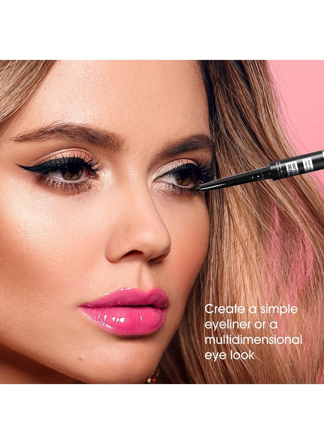Kokie Gel Ink Dual Ended Eyeliner (Matte Black)