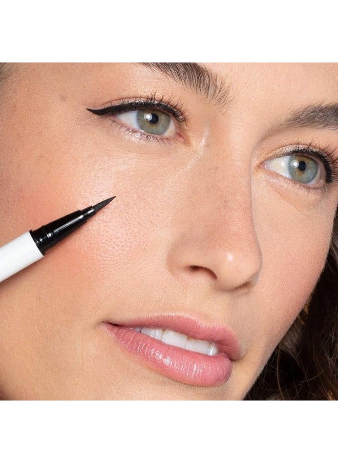 ILIA - Clean Line Liquid Liner | Non-Toxic, Vegan, Cruelty-Free, Quick Dry, Carbon Black-Free, + Water Resistant with Precision Tip (Black, 0.01 fl oz | 0.55 ml)