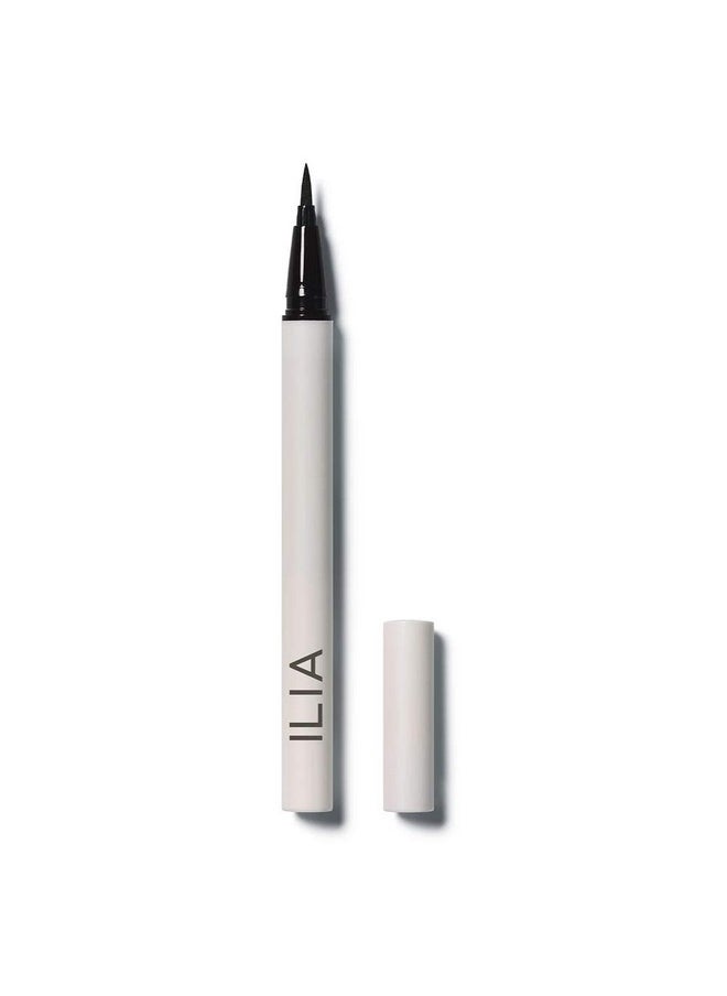 ILIA - Clean Line Liquid Liner | Non-Toxic, Vegan, Cruelty-Free, Quick Dry, Carbon Black-Free, + Water Resistant with Precision Tip (Black, 0.01 fl oz | 0.55 ml)