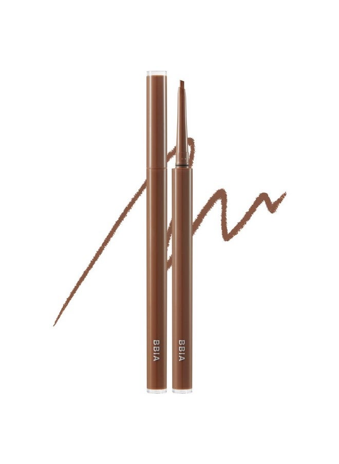 BBIA Last Auto Gel Eyeliner SLIM 5 Colors - Ultra-Fine Waterproof Mechanical Gel Eye Liner Pencil Smudge-Proof Easy Drawing Smooth Gliding Texture Vegan Korean Eye Makeup (S5 SOUL BROWN SLIM R)