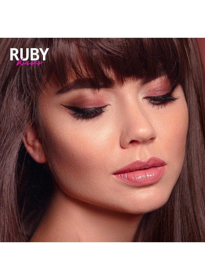 Ruby Kisses Pencil Eyeliner, Retractable Eyeliner, Waterproof, Smudge-Proof Eye Makeup, High Pigmented, 24H Long Lasting Eyepencil (4 Count, Deep Brown)