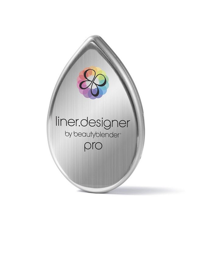 Beautyblender® | Liner Designer Pro Beauty Blender Triple-Edged Eyeliner & Eye Pencil Guide, Includes Magnifying Mirror & Suction Cup, For Eye Pencil, Gel Cream, Liquid Liner and Powder Formula