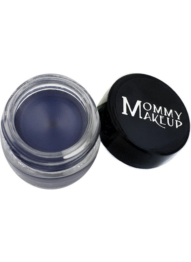 Mommy Makeup Waterproof Stay Put Gel Eyeliner Pot High Pigment, Long Lasting, 0.14 oz (Blue Angel)