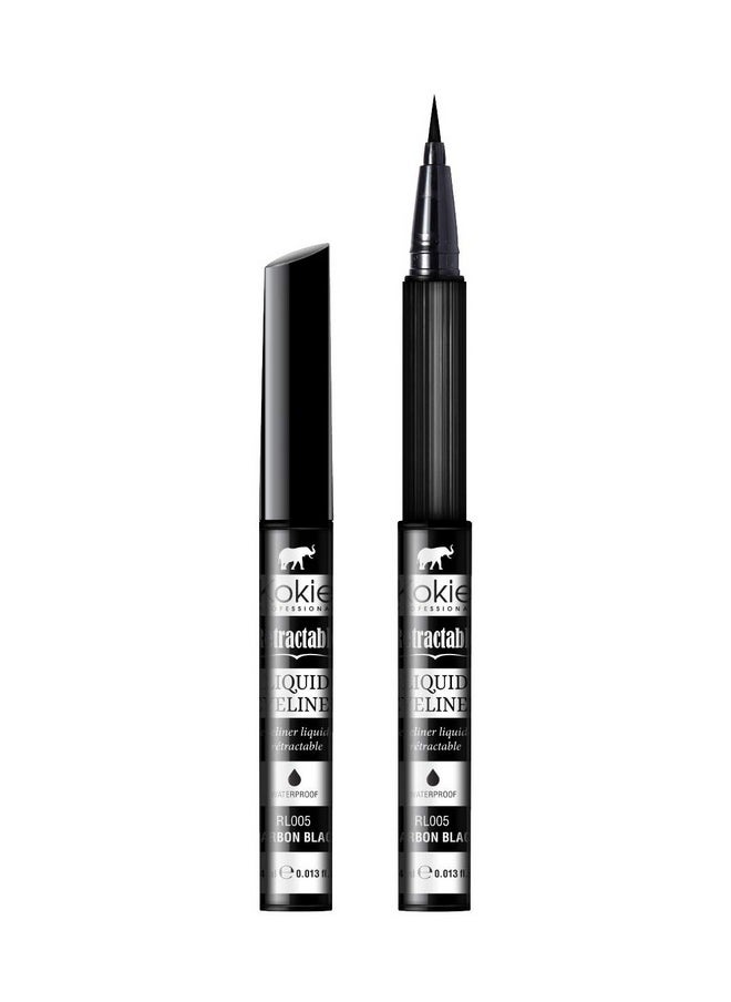 Kokie Retractable Liquid Eyeliner, Pointed Felt Tip, Waterproof & Smudge Free, Long-lasting, Vegan, Cruelty-Free