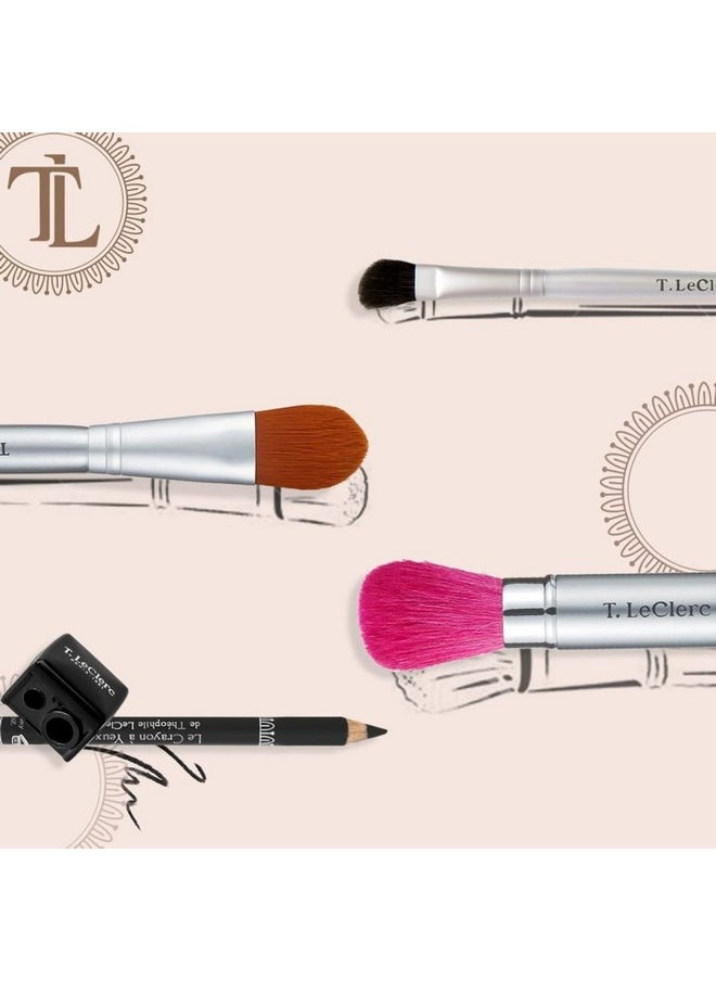 T. LeClerc Waterproof Eye Pencil - Creamy Contour Eyeliner for Water Line & Lash Line Precision Sharp Tip Long Lasting & Defining Easy to Color Smudge Proof Smokey Eye Makeup (Brun Place Des Vosges)