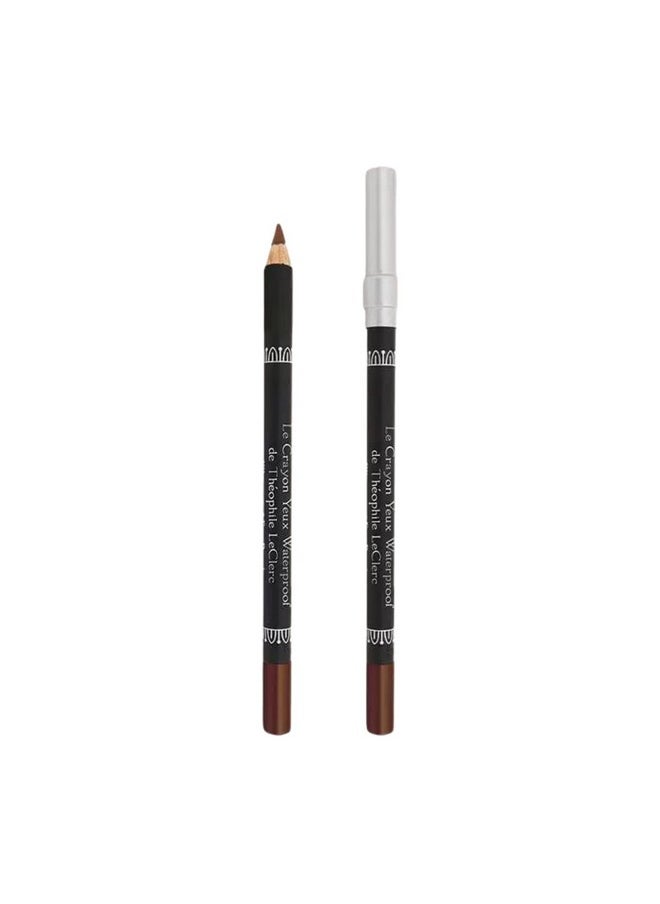 T. LeClerc Waterproof Eye Pencil - Creamy Contour Eyeliner for Water Line & Lash Line Precision Sharp Tip Long Lasting & Defining Easy to Color Smudge Proof Smokey Eye Makeup (Brun Place Des Vosges)
