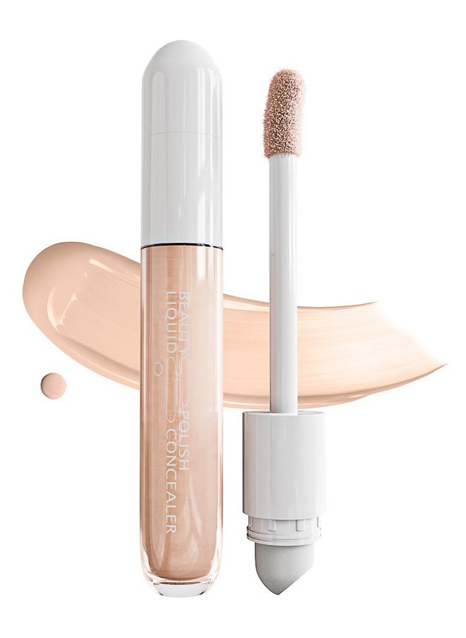 DMLNN Concealer Full Coverage, under eye concealer for Dark Circles & Dark Spots, Waterproof Long-Lasting Brightener Concealer Makeup for All Skin - Light Skin