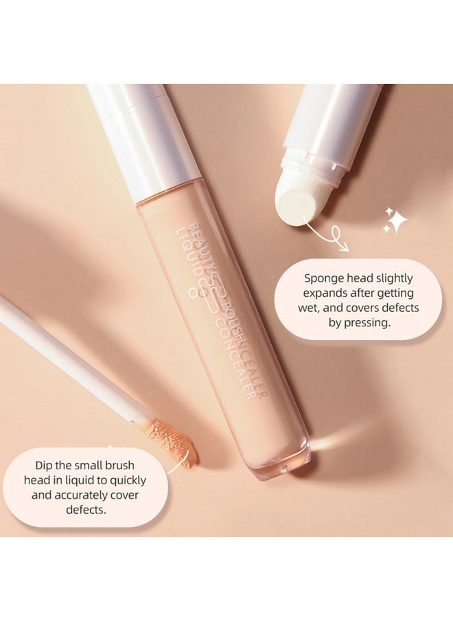 DMLNN Concealer Full Coverage, under eye concealer for Dark Circles & Dark Spots, Waterproof Long-Lasting Brightener Concealer Makeup for All Skin - Light Skin