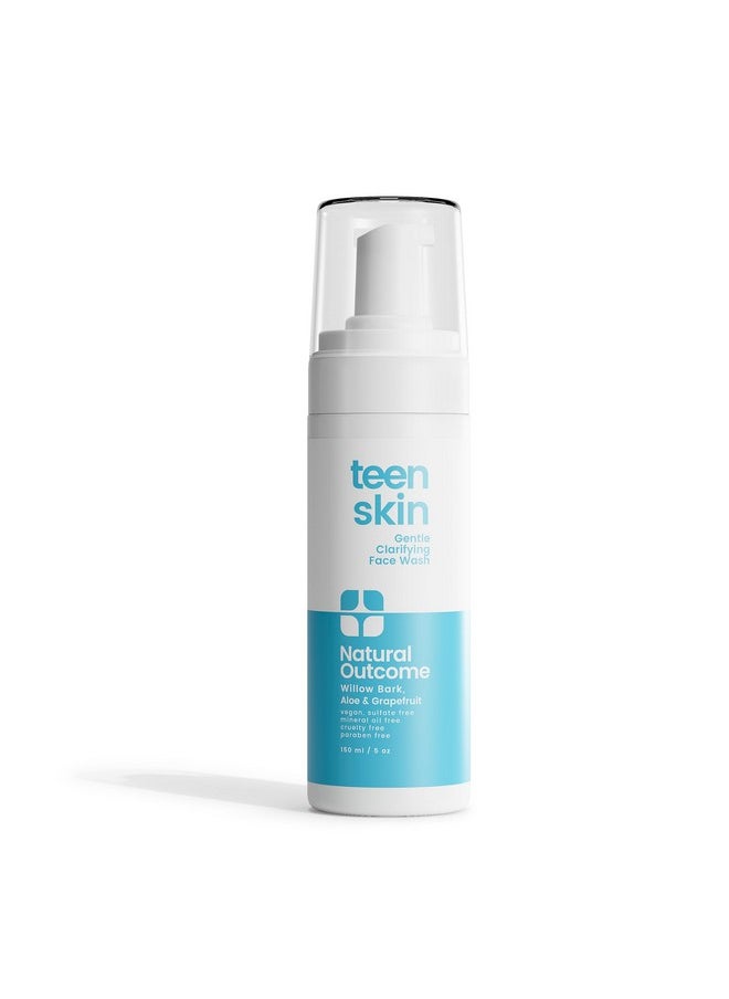 natural outcome Teen Skin Face Wash | Gentle Foaming Daily Boys & Girls Facial Cleanser Lotion | Natural Non-toxic Ingredients | For Teens, Preteens & Kids Looking to Prevent Acne | 5 oz
