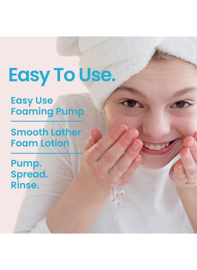 natural outcome Teen Skin Face Wash | Gentle Foaming Daily Boys & Girls Facial Cleanser Lotion | Natural Non-toxic Ingredients | For Teens, Preteens & Kids Looking to Prevent Acne | 5 oz