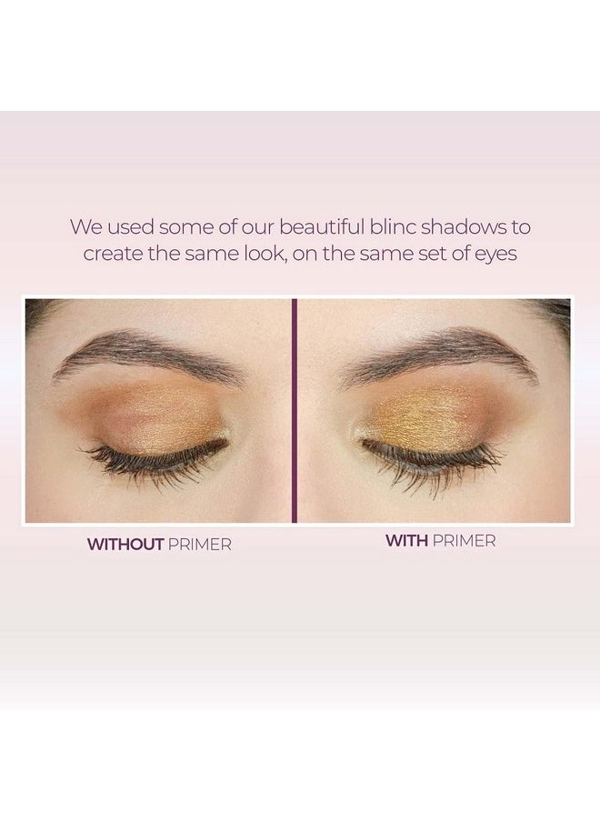 Blinc Eyeshadow Primer, Translucent Eye Shadow Primer Base with Pro-Age Peptides and Vitamin E. For Long-Lasting, Crease-Free Eyeshadow & Makeup Looks, Clean, Vegan, and Natural, 10mL/0.33 Fl. Oz