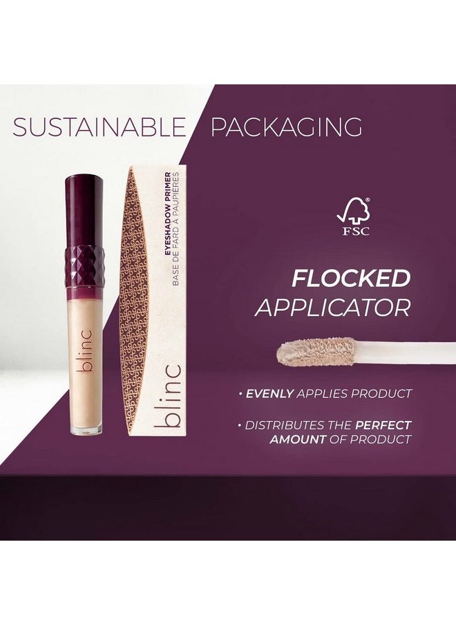 Blinc Eyeshadow Primer, Translucent Eye Shadow Primer Base with Pro-Age Peptides and Vitamin E. For Long-Lasting, Crease-Free Eyeshadow & Makeup Looks, Clean, Vegan, and Natural, 10mL/0.33 Fl. Oz