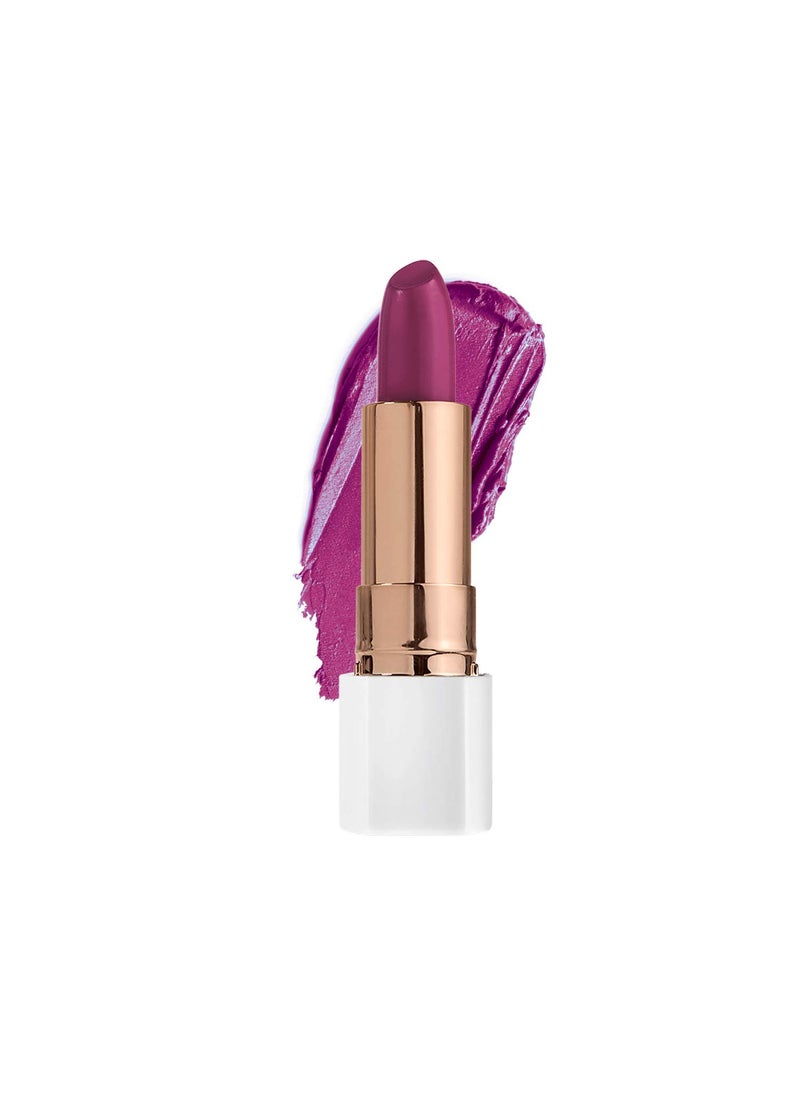 FLOWER BEAUTY Petal Pout Lipstick - Cruelty Free - Nourishing & Highly Pigmented Lip Color with Antioxidants, Dahlia Desire - Cream, 0.11 Oz