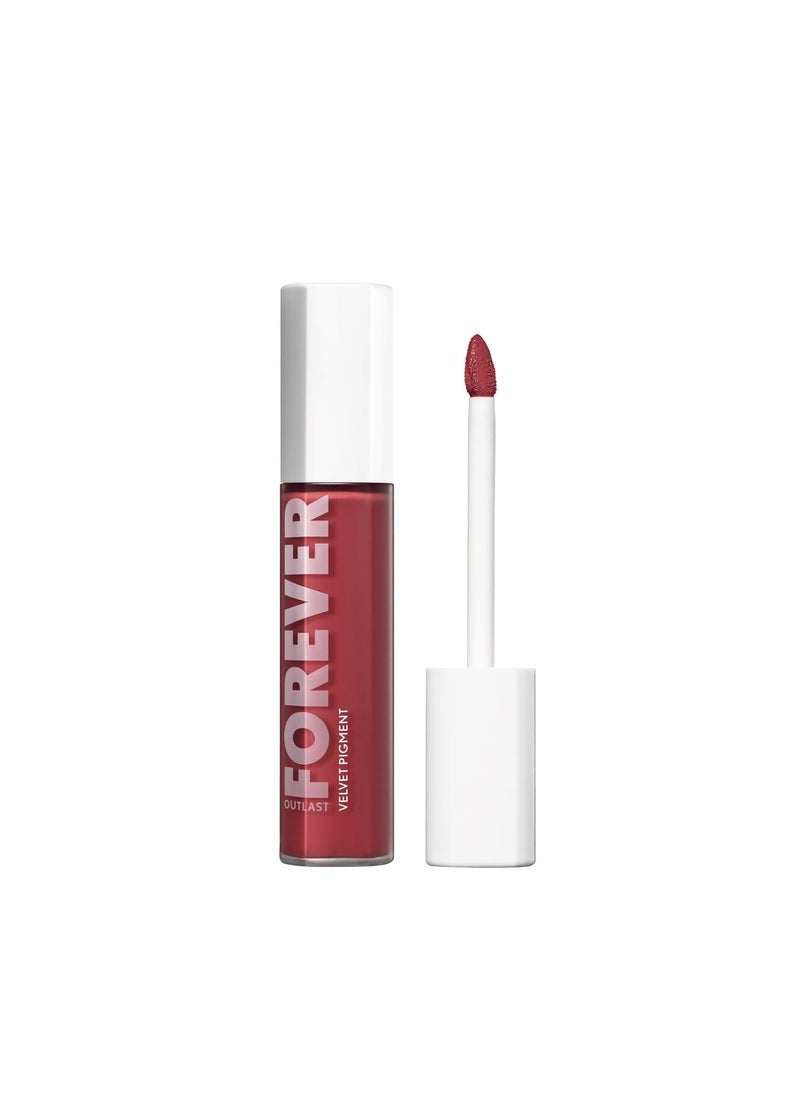 Covergirl Outlast Forever Velvet Pigment, 500 Brazen Raisin, Matte Lipstick, Vegan Formula, Easy to Use, Glides on Effortlessly, Long-Lasting, Perfect Color, 0.30oz