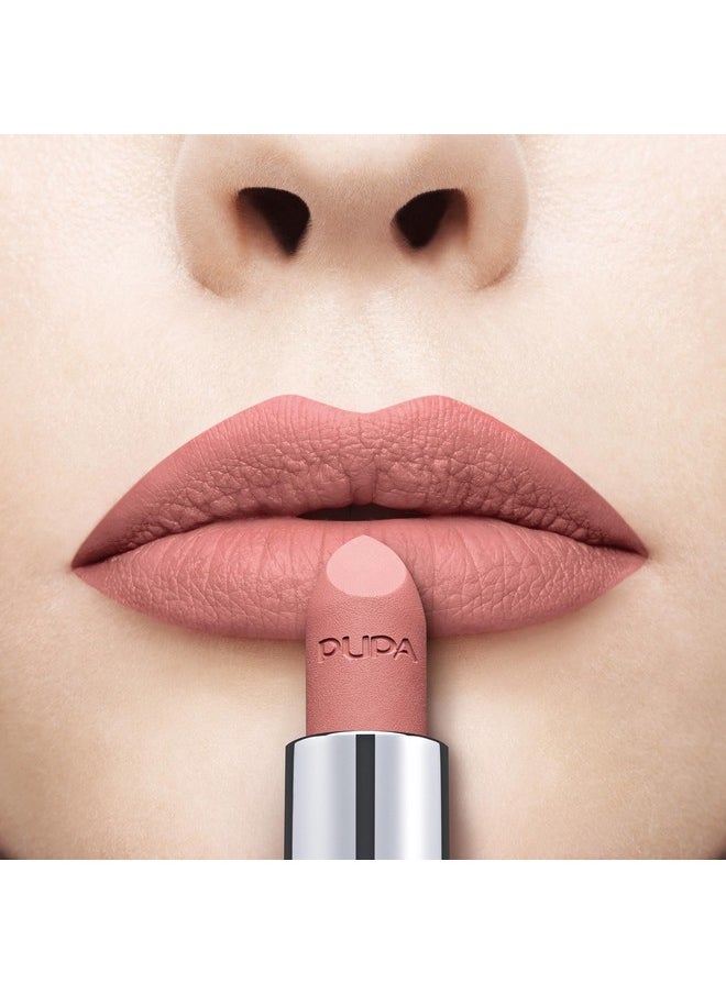 Pupa I Am Matte Pure Colour Lipstick - 010 Delicate Nude Milano for Women - 0.123 oz Lipstick