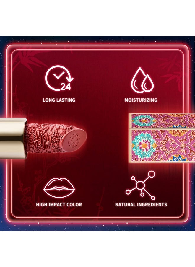 Catkin Semi-Matte Lipstick Hydrating High Impact Color Infused with Vitamin E and Avocado Oil Smooth Soft Texture Long Lasting Matte Finish 129