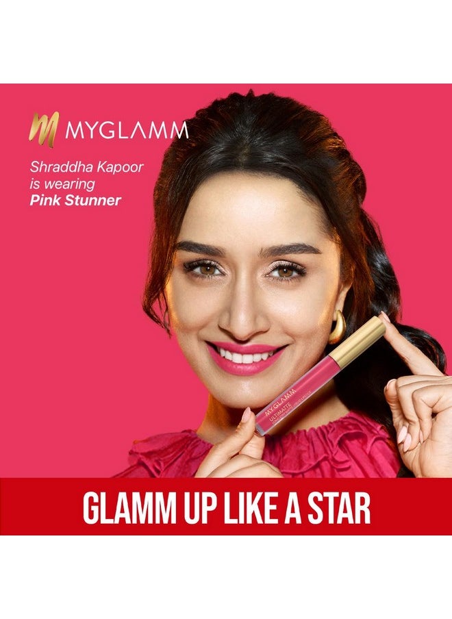 MyGlamm Ultimatte Long Stay Matte Liquid Lipstick-Mocha Icon-2.5 g | Nude Lipstick With Vitamin E | 8hr Long Lasting Lipstick | No-Smudge, Waterproof Formula | Vegan & Cruelty Free