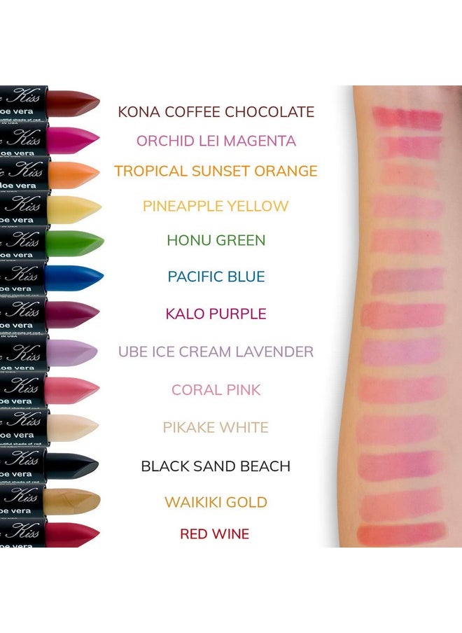 Magic Kiss Lipstick Set Aloe Vera Color Changing Green
