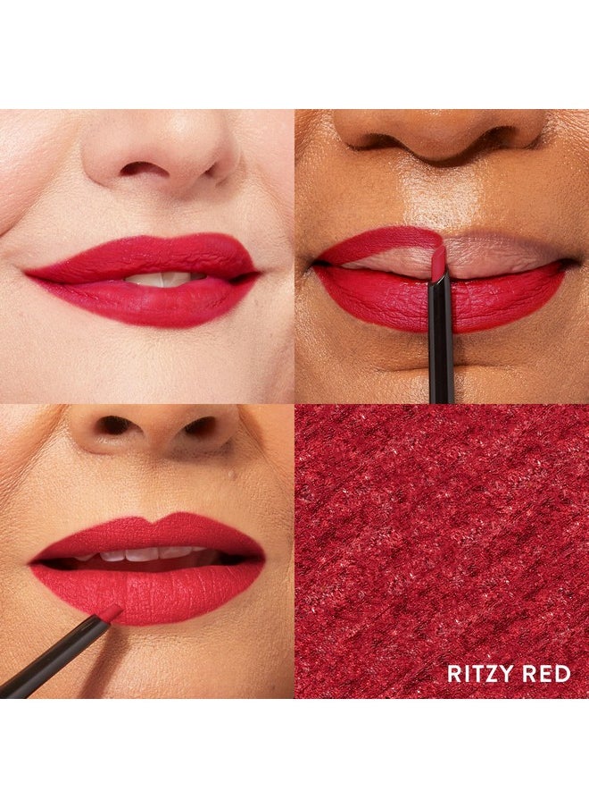 LAURA GELLER NEW YORK Modern Classic Duo - Red Radiance Lipstick + Ritzy Red Lip Liner - Ultra-Rich Color - Luxurious and Lightweight - Cream Finish