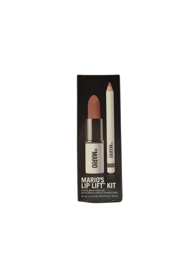 Makeup By Mario Mario's Lip Lift Kit - Pink Nude:: Ultra Suede Lipstick in Sam and Sculpting Lip Pencil in Hugh