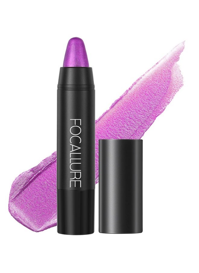 FOCALLURE Ultra Chic Metallic Lipstick,Rich Vitamin E Lip Crayon,Lightweight Shinning Color without Drying or Fading,Long Lasting Lips Makeup,#31 Utopia
