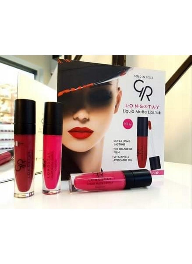 Golden Rose - Longstay Liquid Matte Lipstick 5,5 ml - color 01 by Longstay Liquid Matte