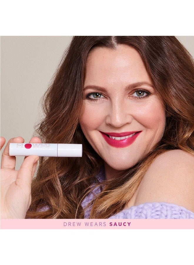 FLOWER BEAUTY By Drew Barrymore Bitten Lip Stain - Long-Lasting Color - Hydrating + Water-Based Formula - Gel-Like Texture - (Play)