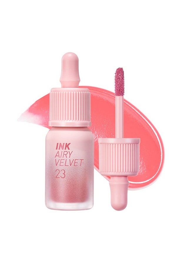 Peripera Ink Airy Velvet Lip Tint, Liquid Lip (0.14 fl oz, 023 IN THE PEACHLIGHT)