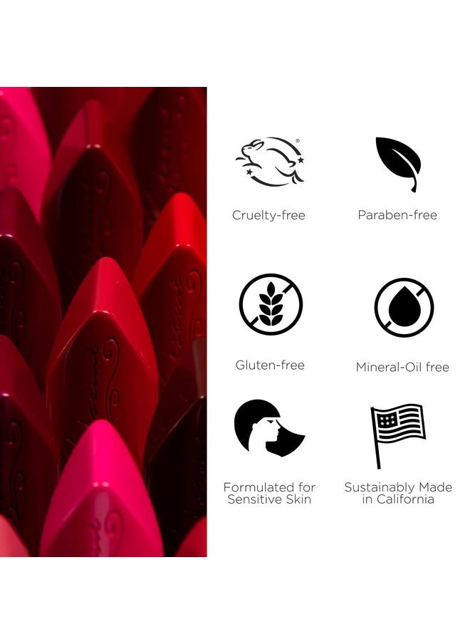 BESAME Cherry Red Lipstick 1935 Vintage Shade, Cool, Ripe Dark Red, Great for Medium to Deep Skin, With Moisturizing Vitamin E, Satin Finish, Long-Lasting Lip-Stick Color or Matte Lip Stain