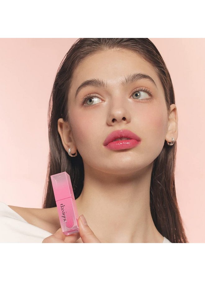 dasique Juicy Dewy Tint (03 Pink Guava) 0.12 oz | Light Application with moisture | Long-wearing Glossy Lip Stain, Non-sticky | Vegan, Cruelty-free | K-beauty